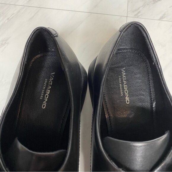 Vagabond Jaclyn Monk Balck Leather Shoe 10 - Picture 13 of 15